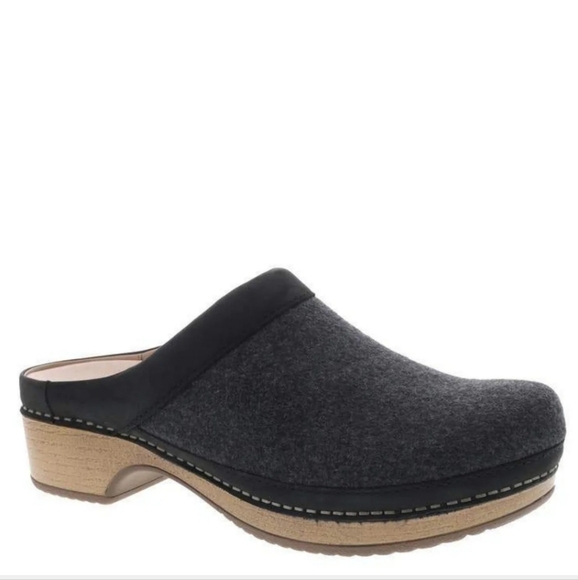 Dansko Charcoal Gray Wool Bethann Clog 42 / 12 - Picture 1 of 9